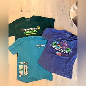 Minecraft Kids T-Shirts - Green, Teal, and Blue